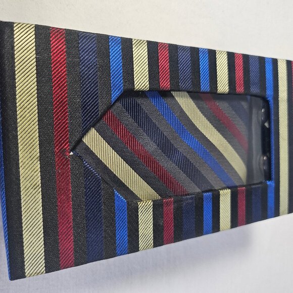 Swallow Fight Men's Tie Set W Cuff Links And Pocket Square New In Box Gift Set - Picture 7 of 10